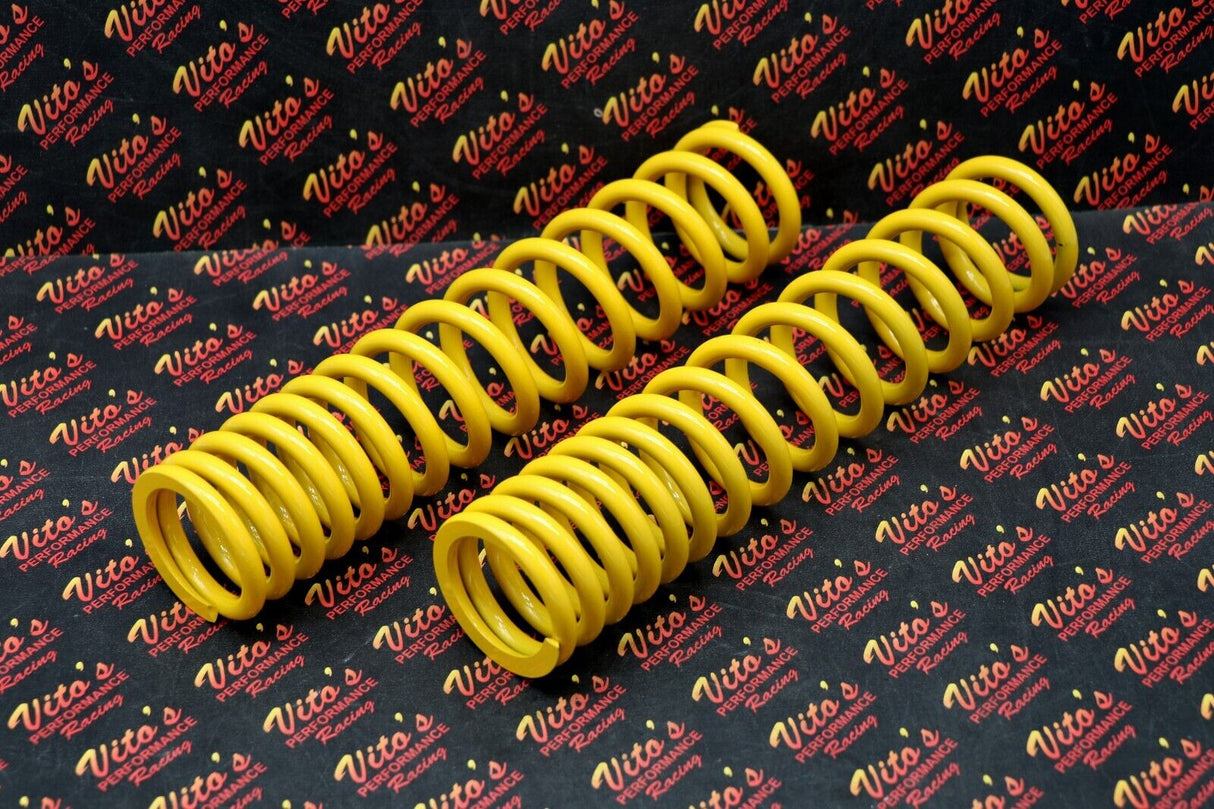 2 x front shock springs Yamaha Banshee 1987-2006 POWDERCOATED YELLOW (one pair) 2