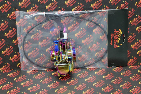 Yamaha Blaster 28MM 28PWK Larger Carb Carburetor Kit + Vito's Cable TITANIUM 4