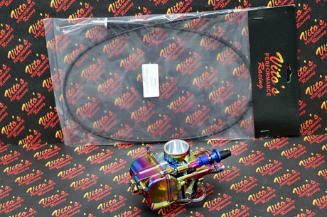 Yamaha Blaster 28MM 28PWK Larger Carb Carburetor Kit + Vito's Cable TITANIUM 6
