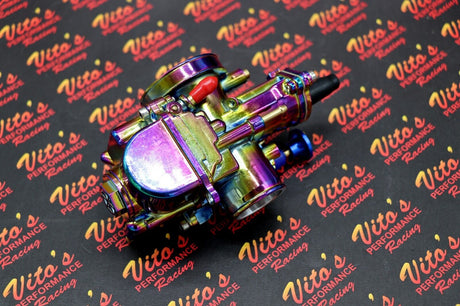 Yamaha Blaster 28MM 28PWK Larger Carb Carburetor Kit + Vito's Cable TITANIUM 9