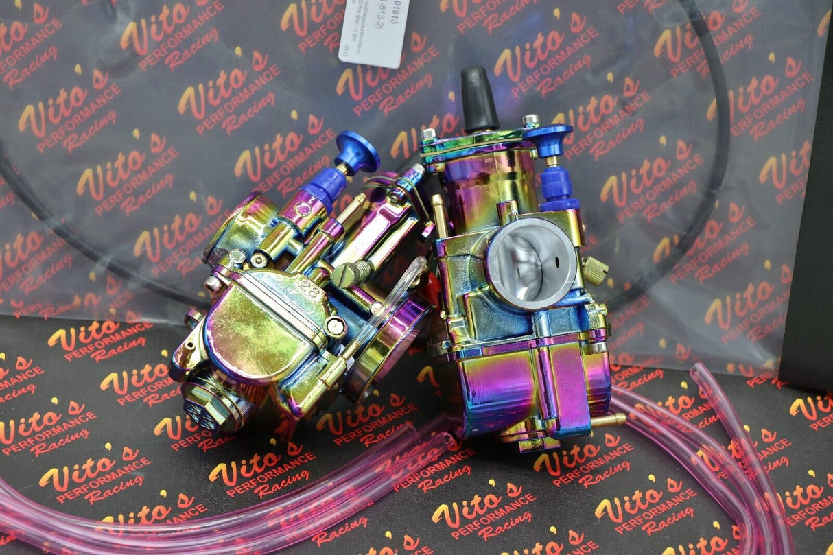 2 x Yamaha Banshee 28mm 28PWK Larger Carbs Carburetors + Vito's cable TITANIUM 4