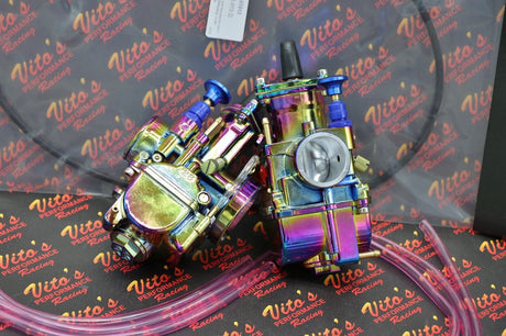 2 x Yamaha Banshee 28mm 28PWK Larger Carbs Carburetors + Vito's cable TITANIUM 4