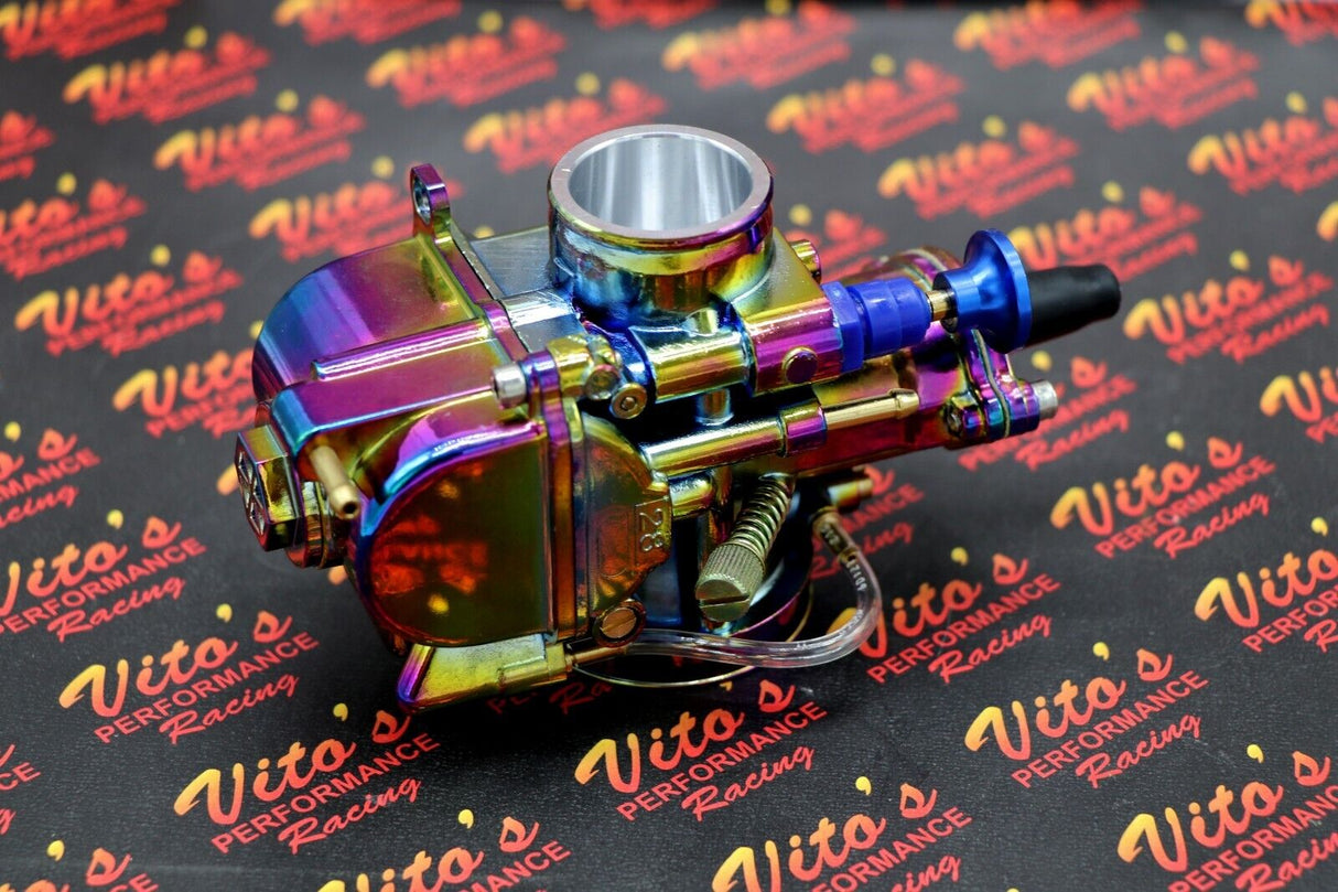 2 x Yamaha Banshee 28mm 28PWK Larger Carbs Carburetors + Vito's cable TITANIUM 8