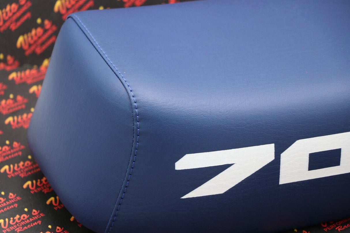 NEW Honda ATC70 seat complete - fits 1978-1985 ATC 70 #70 print on sides BLUE 5