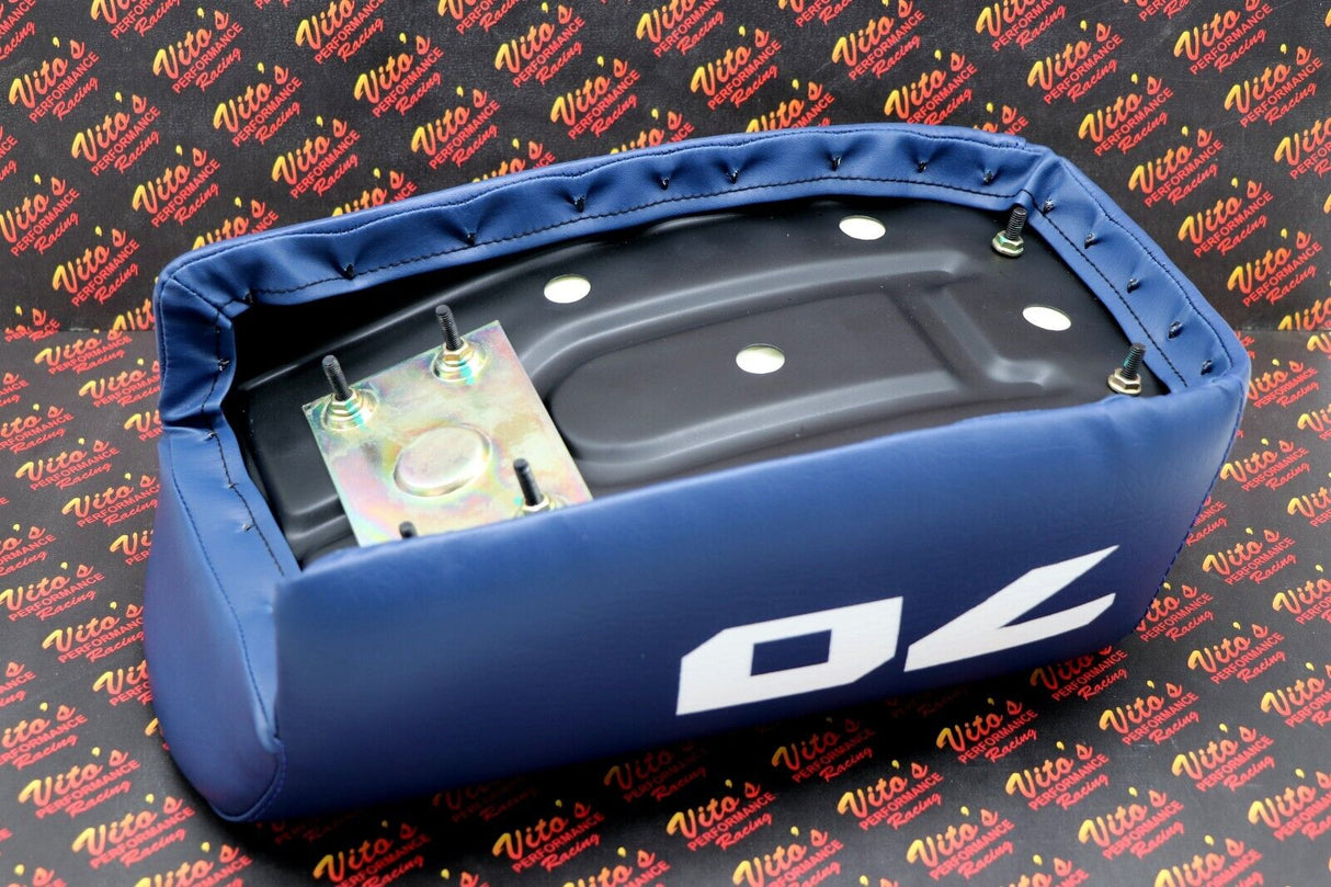 NEW Honda ATC70 seat complete - fits 1978-1985 ATC 70 #70 print on sides BLUE 7