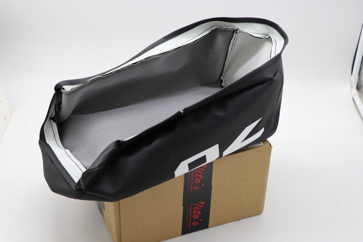 NEW Honda ATC70 seat cover only - fits 1978-1985 ATC 70 BLACK SMOOTH #70 letters 4