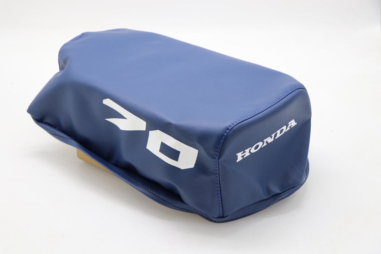 NEW Honda ATC70 seat cover only - fits 1978-1985 ATC 70 BLUE SMOOTH #70 letters 1