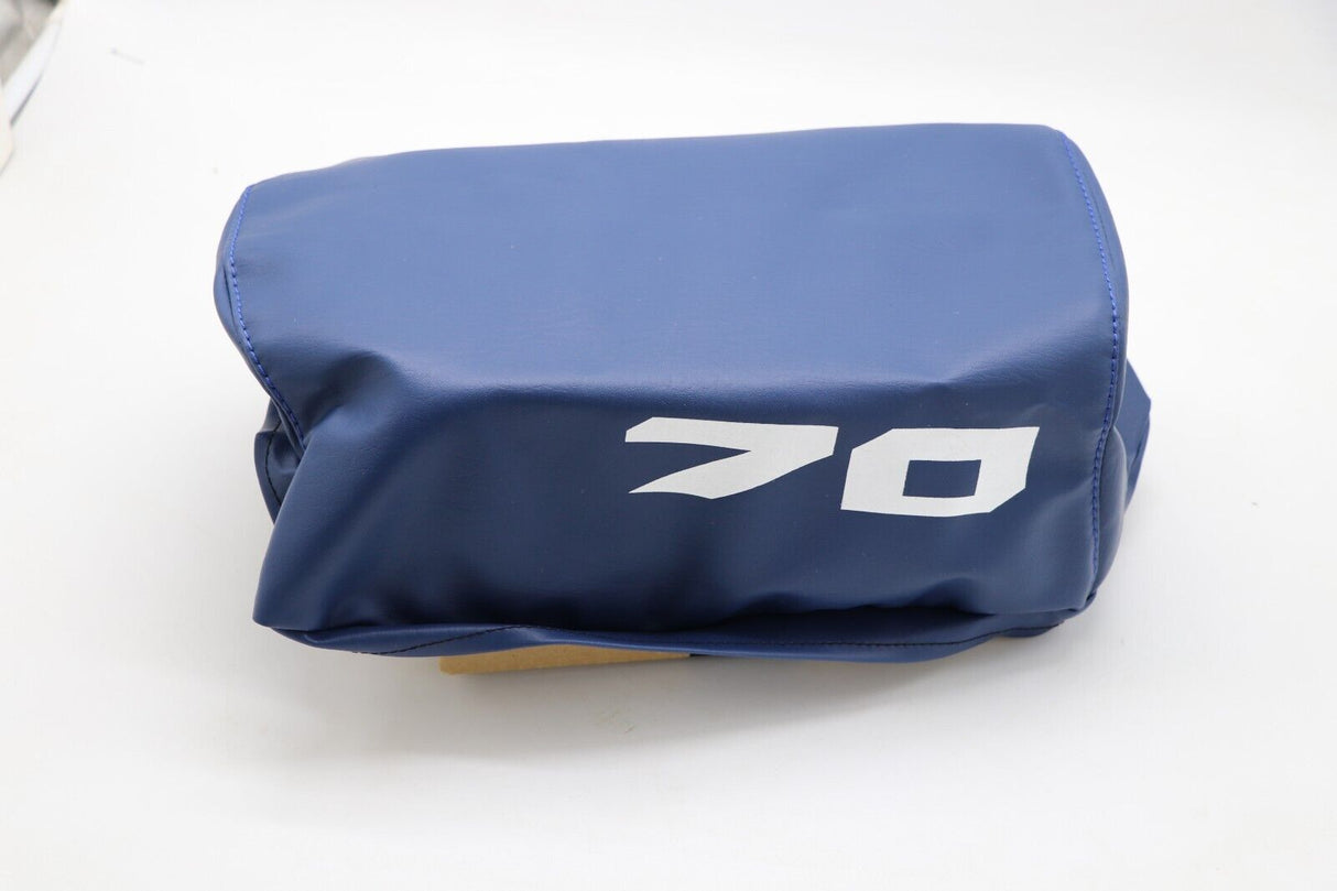 NEW Honda ATC70 seat cover only - fits 1978-1985 ATC 70 BLUE SMOOTH #70 letters 2