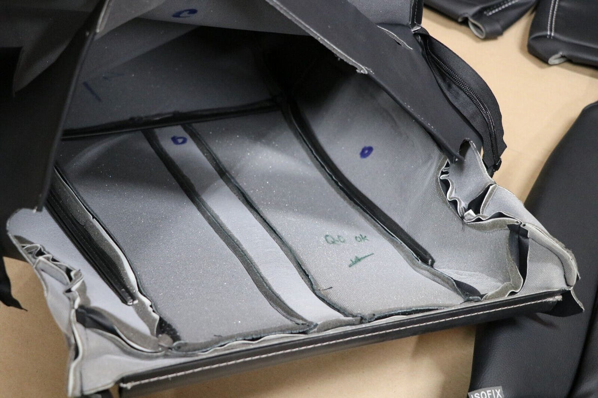 2015 - 2020 Ford F-150 XLT SuperCrew Leather Seat Covers Black Gray SEMA Edition 9