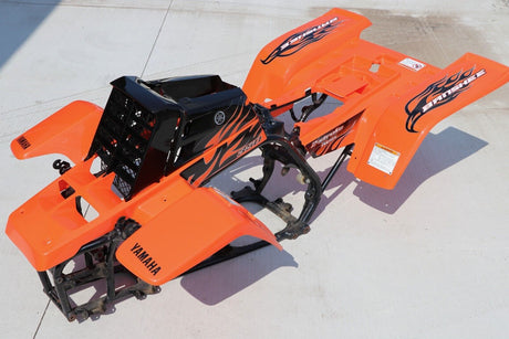 Vito's vinyl decal graphics kit 14MIL sticker Yamaha Banshee ORANGE BLACK 2008 5