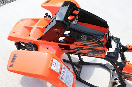 Vito's vinyl decal graphics kit 14MIL sticker Yamaha Banshee ORANGE BLACK 2008 7