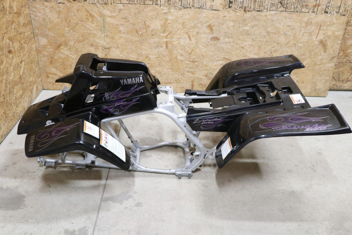Vito's vinyl decal graphics kit 14MIL sticker Yamaha Banshee PURPLE FLAMES 2006 4