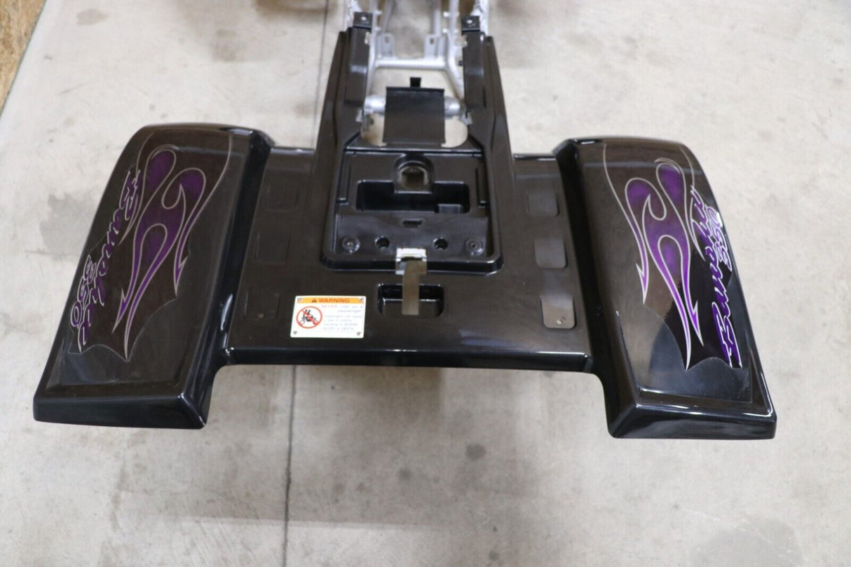 Vito's vinyl decal graphics kit 14MIL sticker Yamaha Banshee PURPLE FLAMES 2006 6