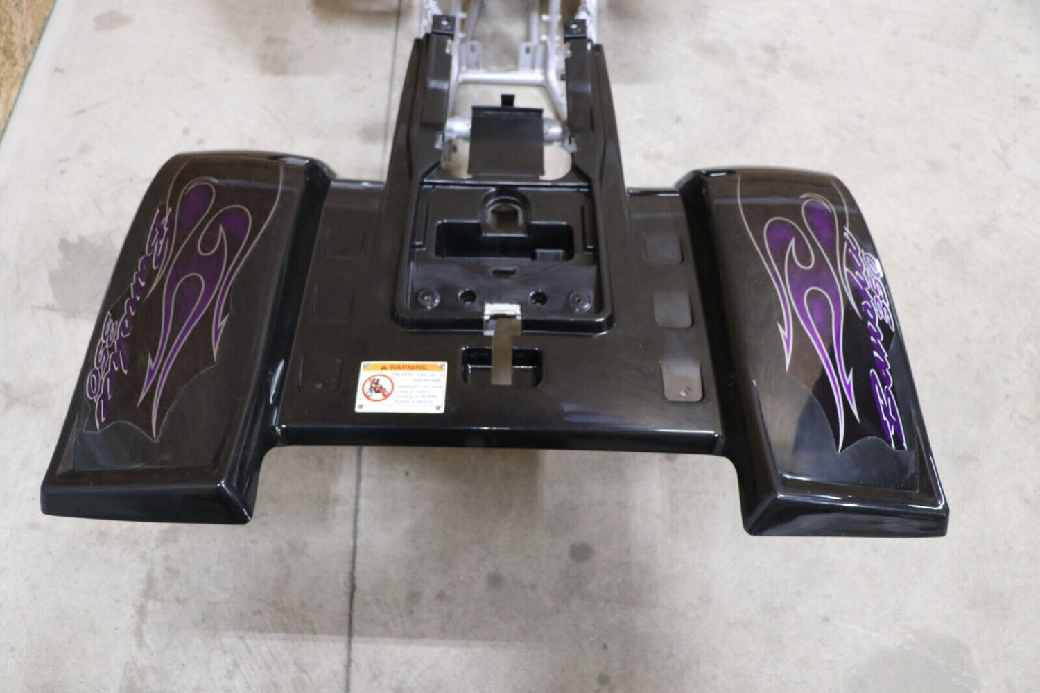 Vito's vinyl decal graphics kit 14MIL sticker Yamaha Banshee PURPLE FLAMES 2006 6