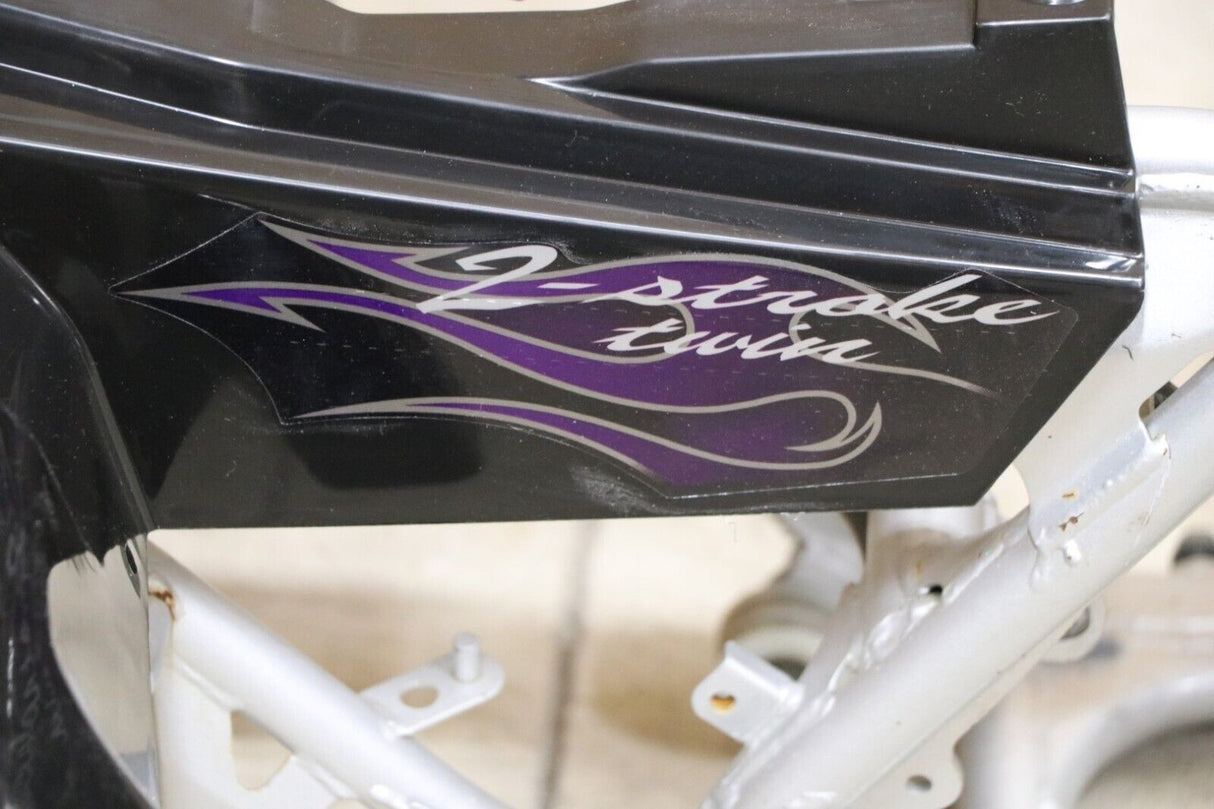 Vito's vinyl decal graphics kit 14MIL sticker Yamaha Banshee PURPLE FLAMES 2006 9