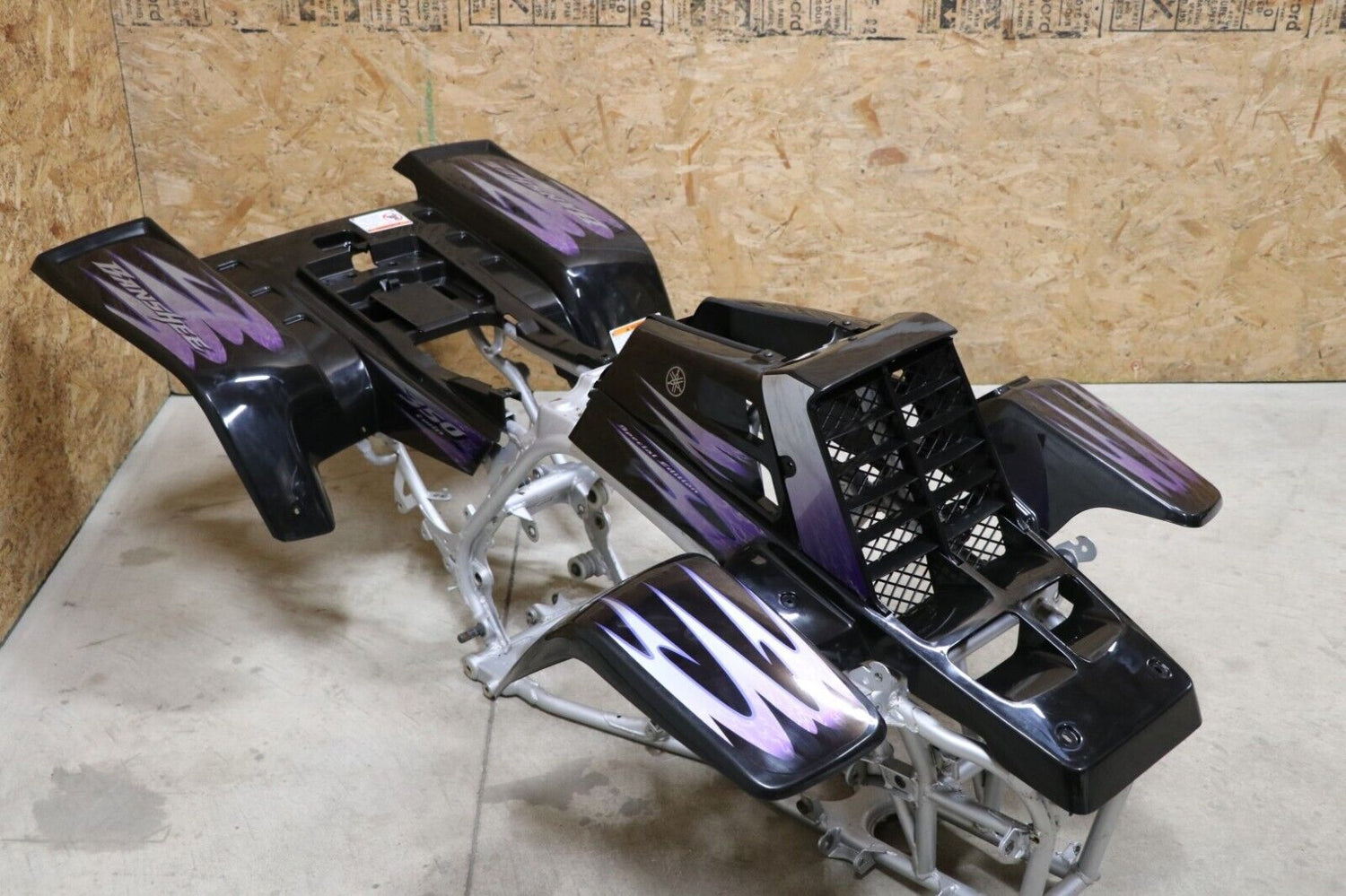Vito's vinyl decal graphics kit 14MIL sticker Yamaha Banshee BLACK PURPLE 2005 5