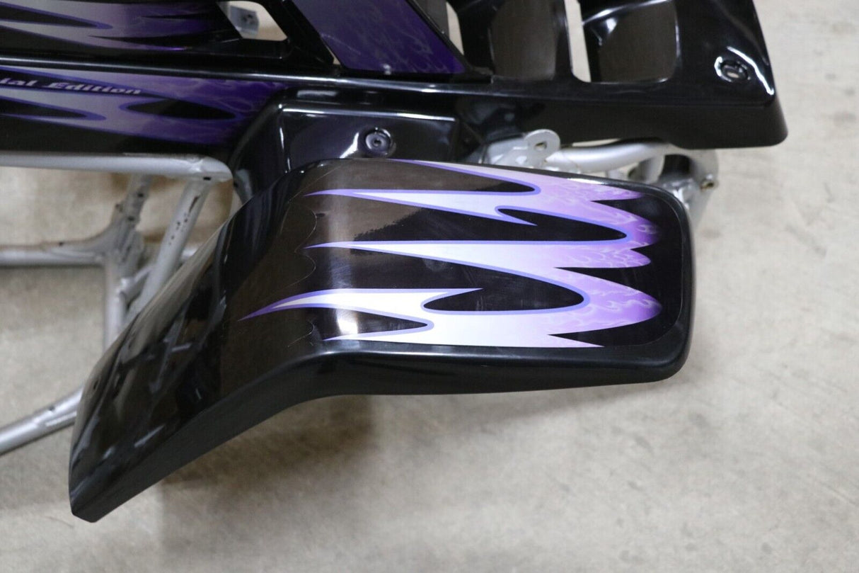 Vito's vinyl decal graphics kit 14MIL sticker Yamaha Banshee BLACK PURPLE 2005 8
