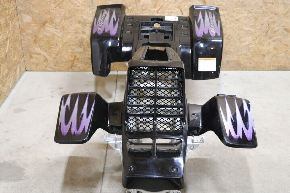 Vito's vinyl decal graphics kit 14MIL sticker Yamaha Banshee BLACK PURPLE 2005 9
