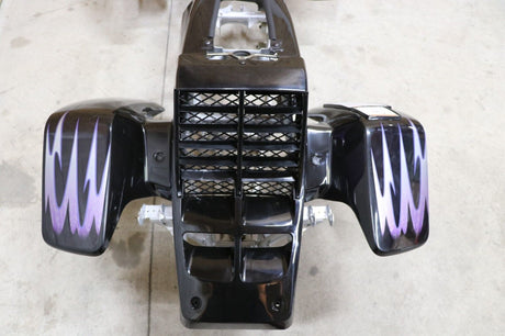 Vito's vinyl decal graphics kit 14MIL sticker Yamaha Banshee BLACK PURPLE 2005 10