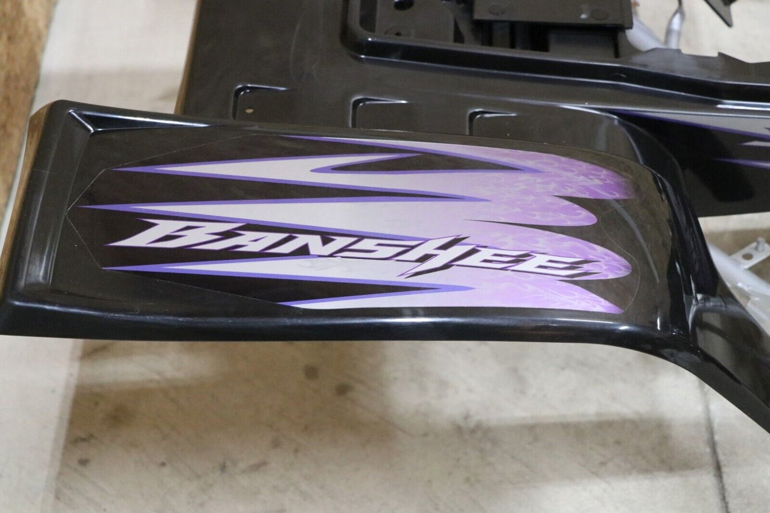 Vito's vinyl decal graphics kit 14MIL sticker Yamaha Banshee BLACK PURPLE 2005 11