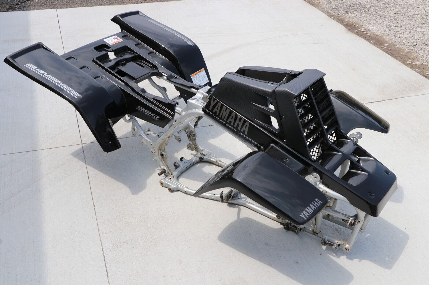 Vito's vinyl decal graphics kit 14MIL sticker Yamaha Banshee BLACK LIMITED 2004 6