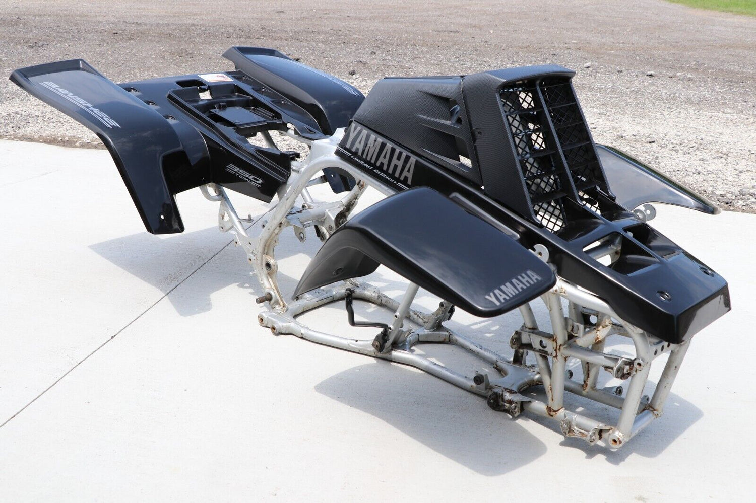 Vito's vinyl decal graphics kit 14MIL sticker Yamaha Banshee BLACK LIMITED 2004 9