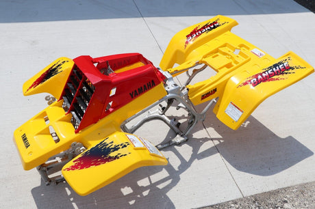 Vito's vinyl decal graphics kit 14MIL sticker Yamaha Banshee RED YELLOW 1997 5