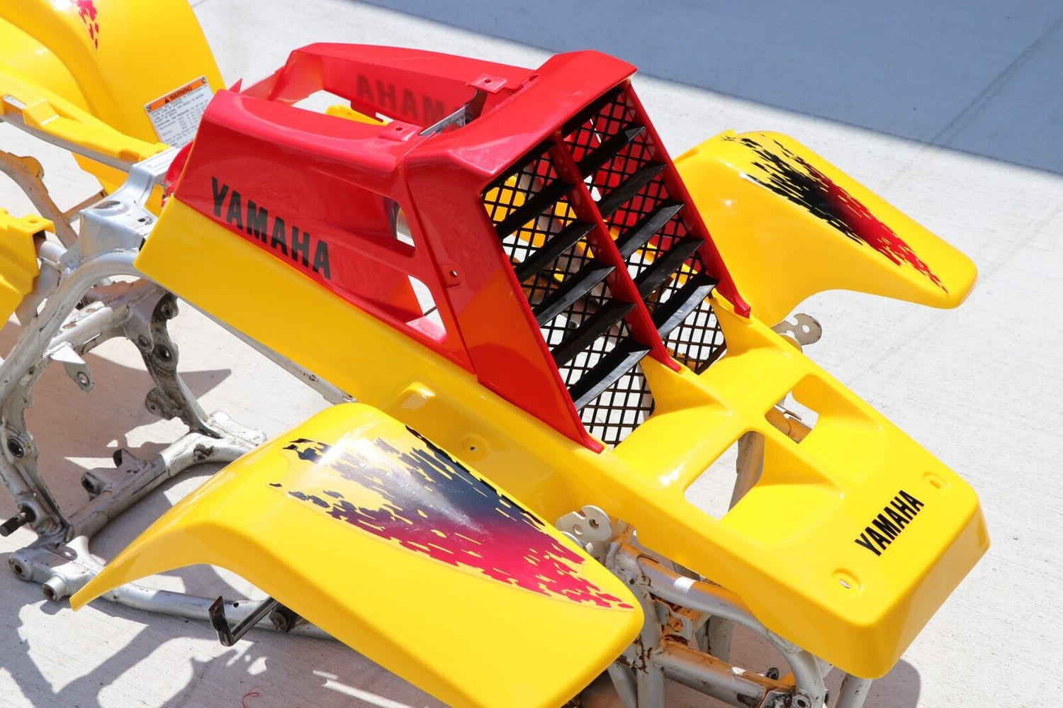 Vito's vinyl decal graphics kit 14MIL sticker Yamaha Banshee RED YELLOW 1997 7