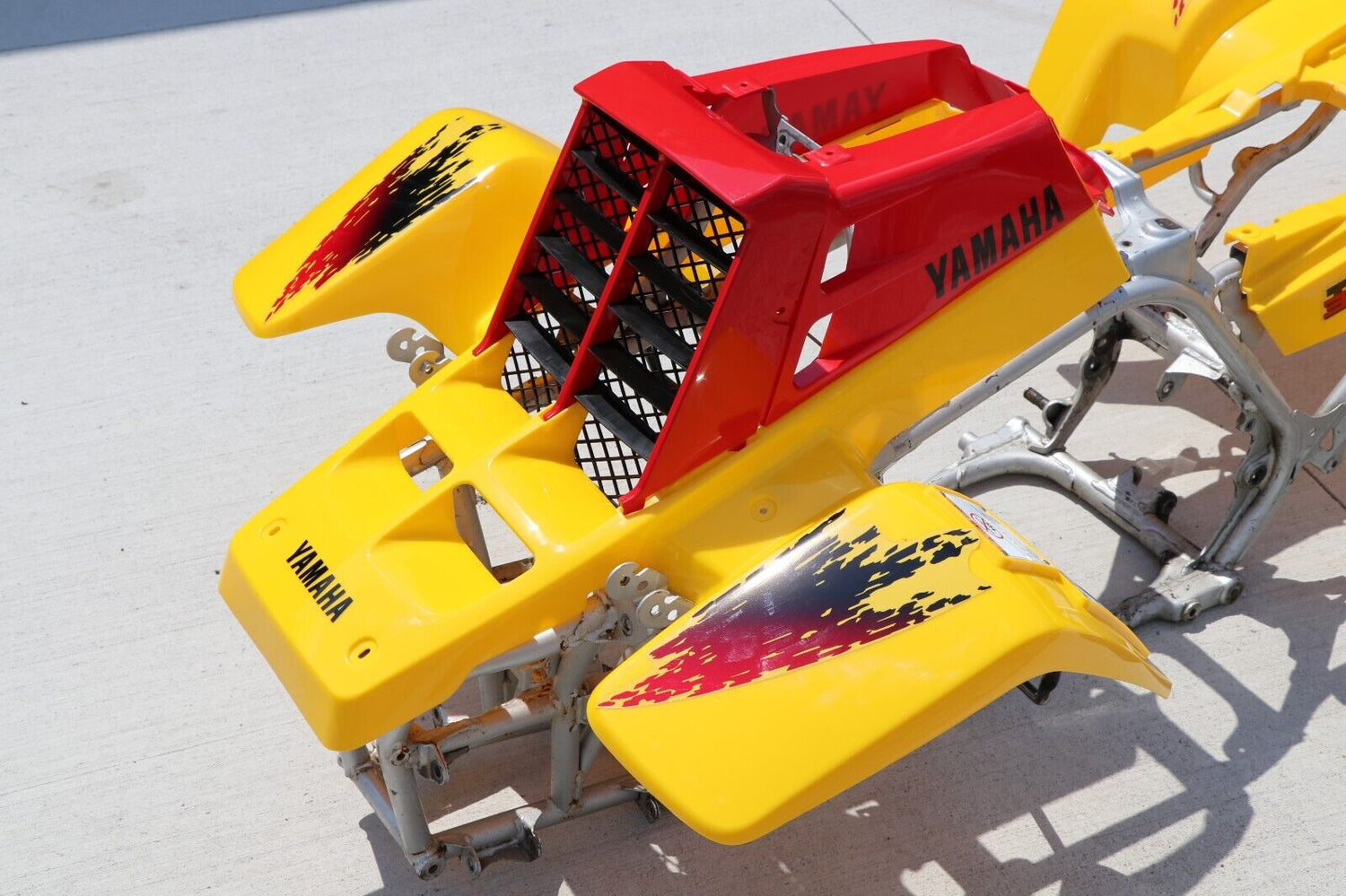 Vito's vinyl decal graphics kit 14MIL sticker Yamaha Banshee RED YELLOW 1997 8