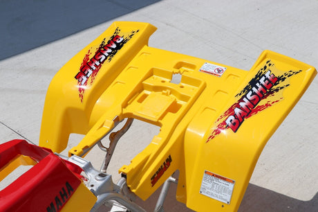 Vito's vinyl decal graphics kit 14MIL sticker Yamaha Banshee RED YELLOW 1997 9