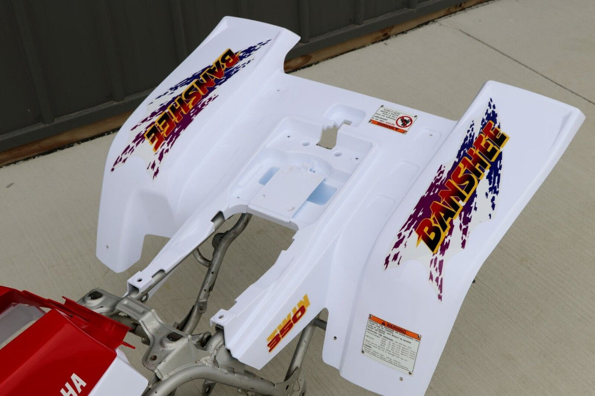 Vito's vinyl decal graphics kit 14MIL sticker Yamaha Banshee RED WHITE 1996 6