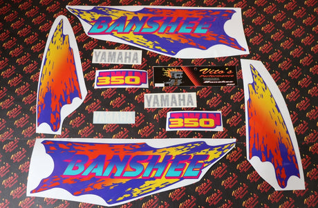 Vito's vinyl decal graphics kit 14MIL sticker Yamaha Banshee VIOLET PURPLE 1994 1
