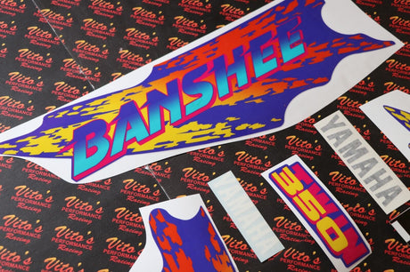 Vito's vinyl decal graphics kit 14MIL sticker Yamaha Banshee VIOLET PURPLE 1994 3