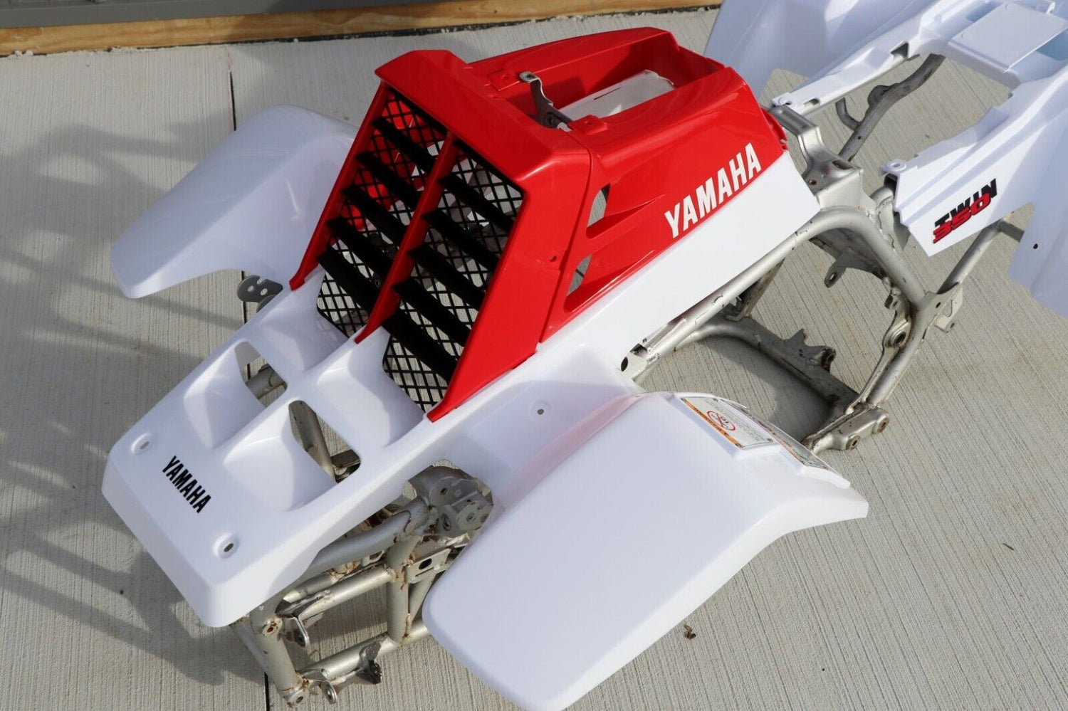 Vito's vinyl decal graphics kit 14MIL sticker Yamaha Banshee WHITE RED 1987 7