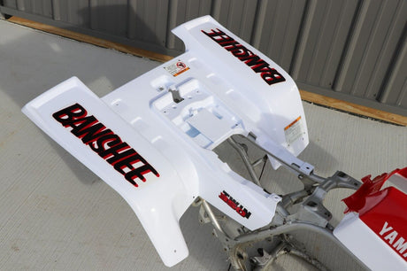 Vito's vinyl decal graphics kit 14MIL sticker Yamaha Banshee WHITE RED 1987 8