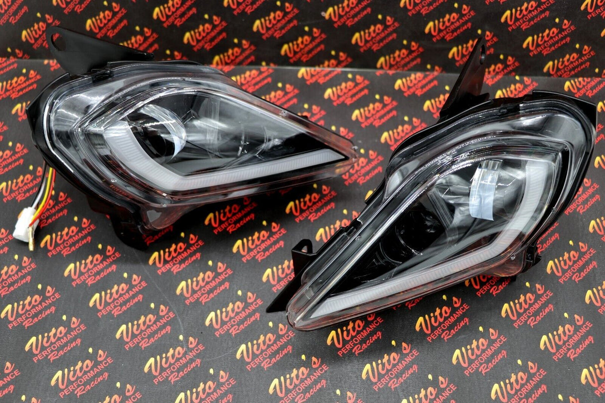 2 x LED Headlights Yamaha YFZ450R Raptor 700 700R YFZ450 WOLVERINE 1