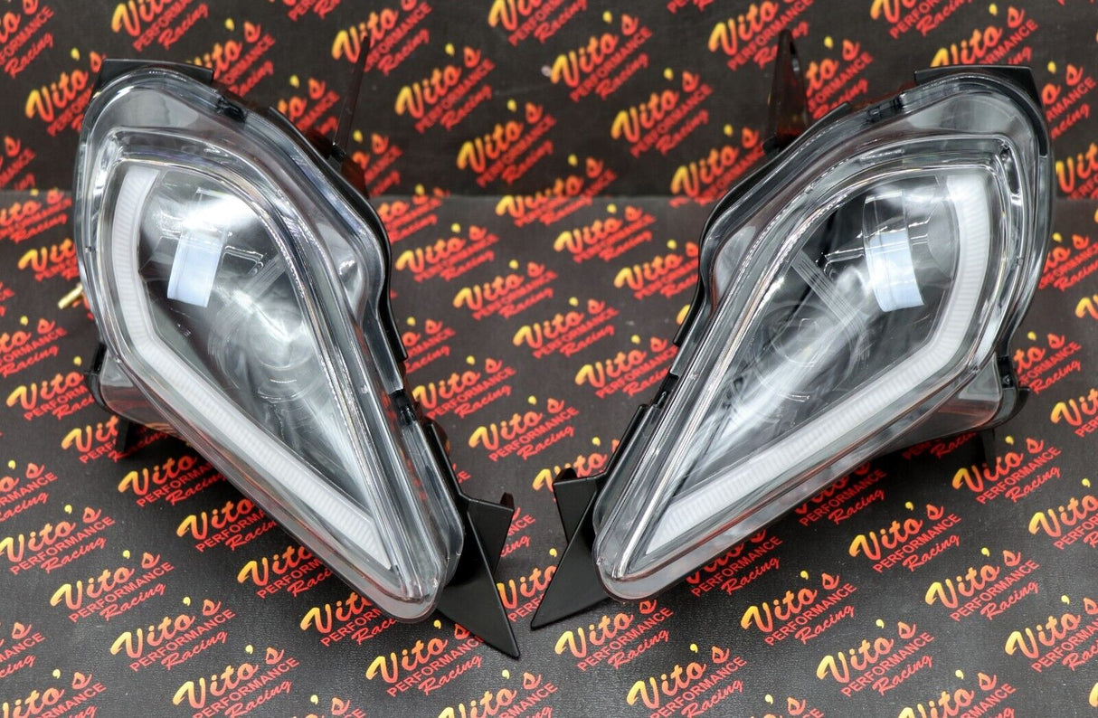 2 x LED Headlights Yamaha YFZ450R Raptor 700 700R YFZ450 WOLVERINE 2