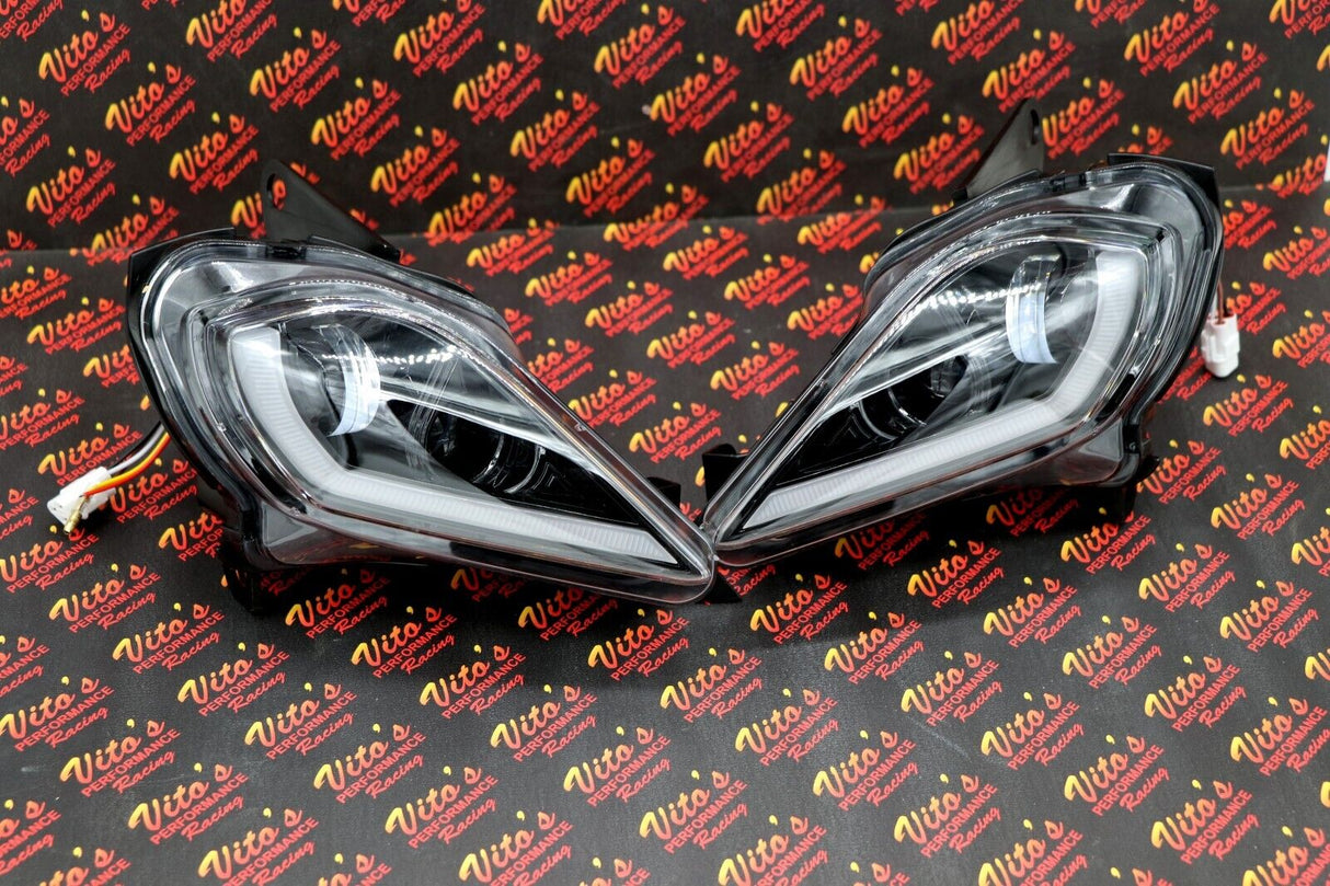 2 x LED Headlights Yamaha YFZ450R Raptor 700 700R YFZ450 WOLVERINE 3