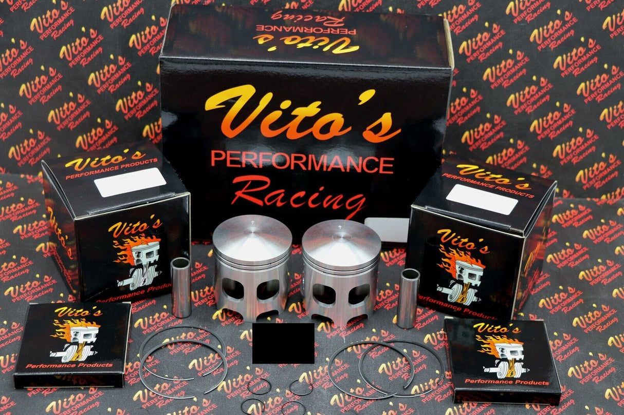 2 x Vito's Performance POWER PRO Banshee FORGED pistons +6hp 65.00 65mm 65.00mm 1