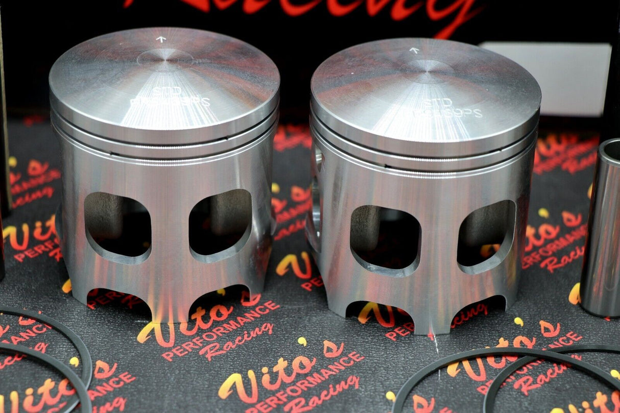 2 x Vito's Performance POWER PRO Banshee FORGED pistons +6hp 65.00 65mm 65.00mm 3