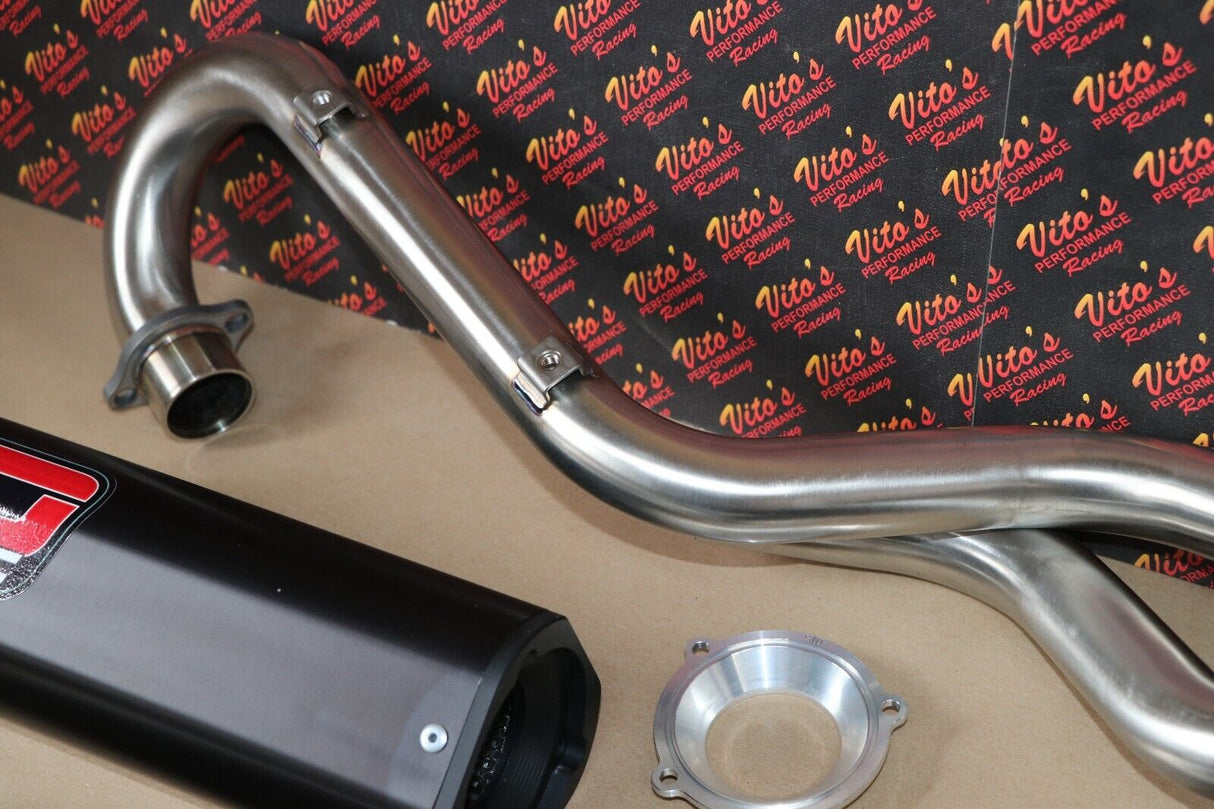 DMC Force-4 Twin Megaphone Comp dual Exhaust YAMAHA RAPTOR 700 2006-2014 5