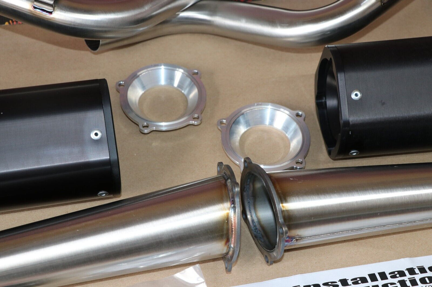 DMC Force-4 Twin Megaphone Comp dual Exhaust YAMAHA RAPTOR 700 2006-2014 6