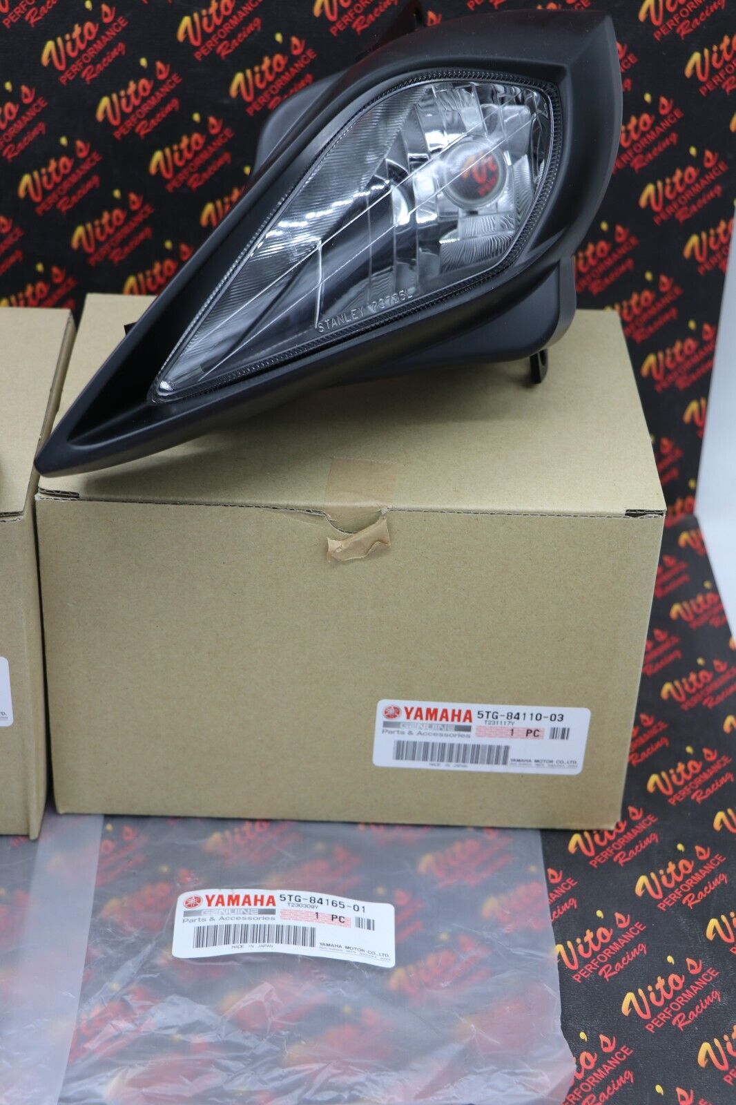 OEM Headlights + plastic surround trim FACTORY Yamaha YFZ450 YFZ450R Raptor 700 5