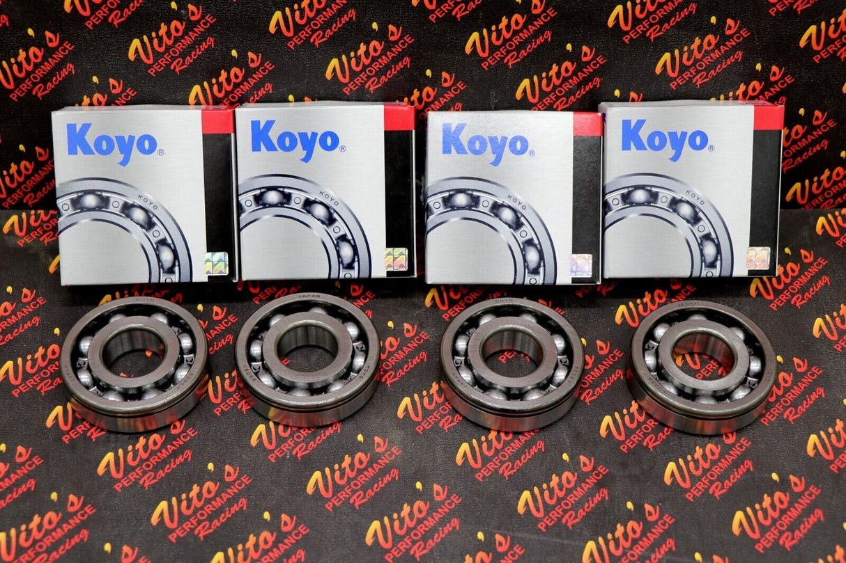 4 x Genuine KOYO 8 ball bearing main crankshaft crank Yamaha Banshee - NEW 1