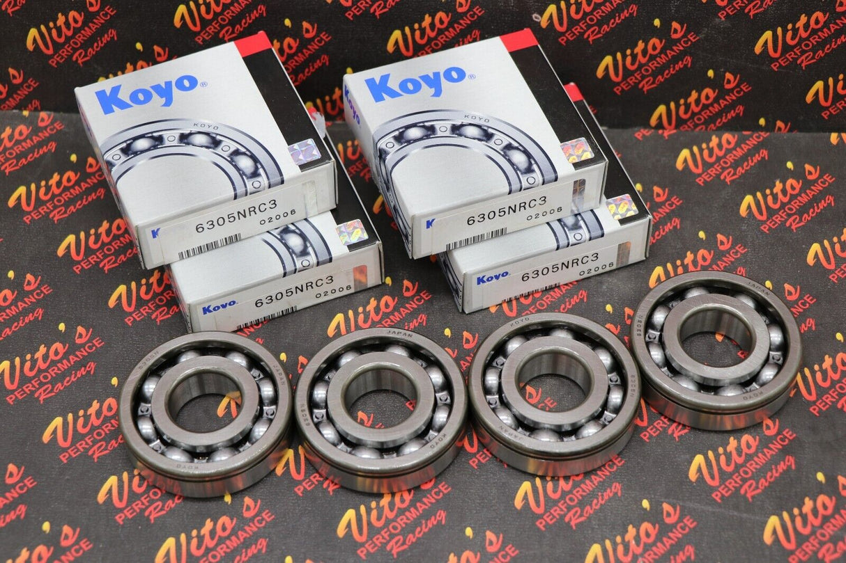 4 x Genuine KOYO 8 ball bearing main crankshaft crank Yamaha Banshee - NEW 2