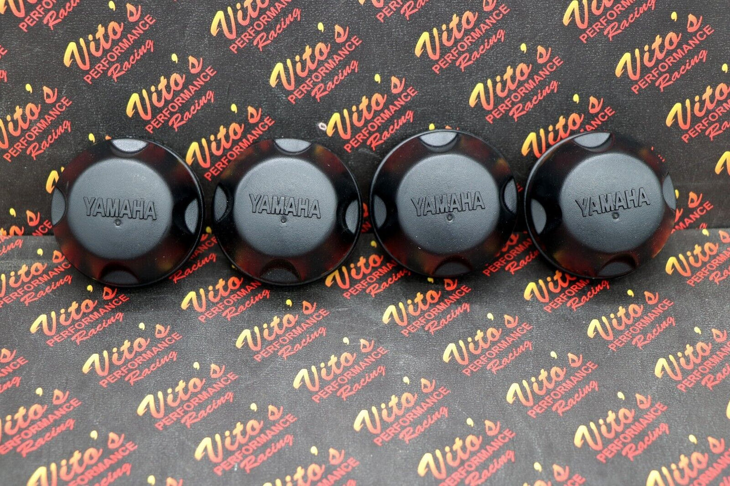 4 x Rubber wheel caps OEM Factory Yamaha Grizzly Kodiak Big Bear front + rear 4