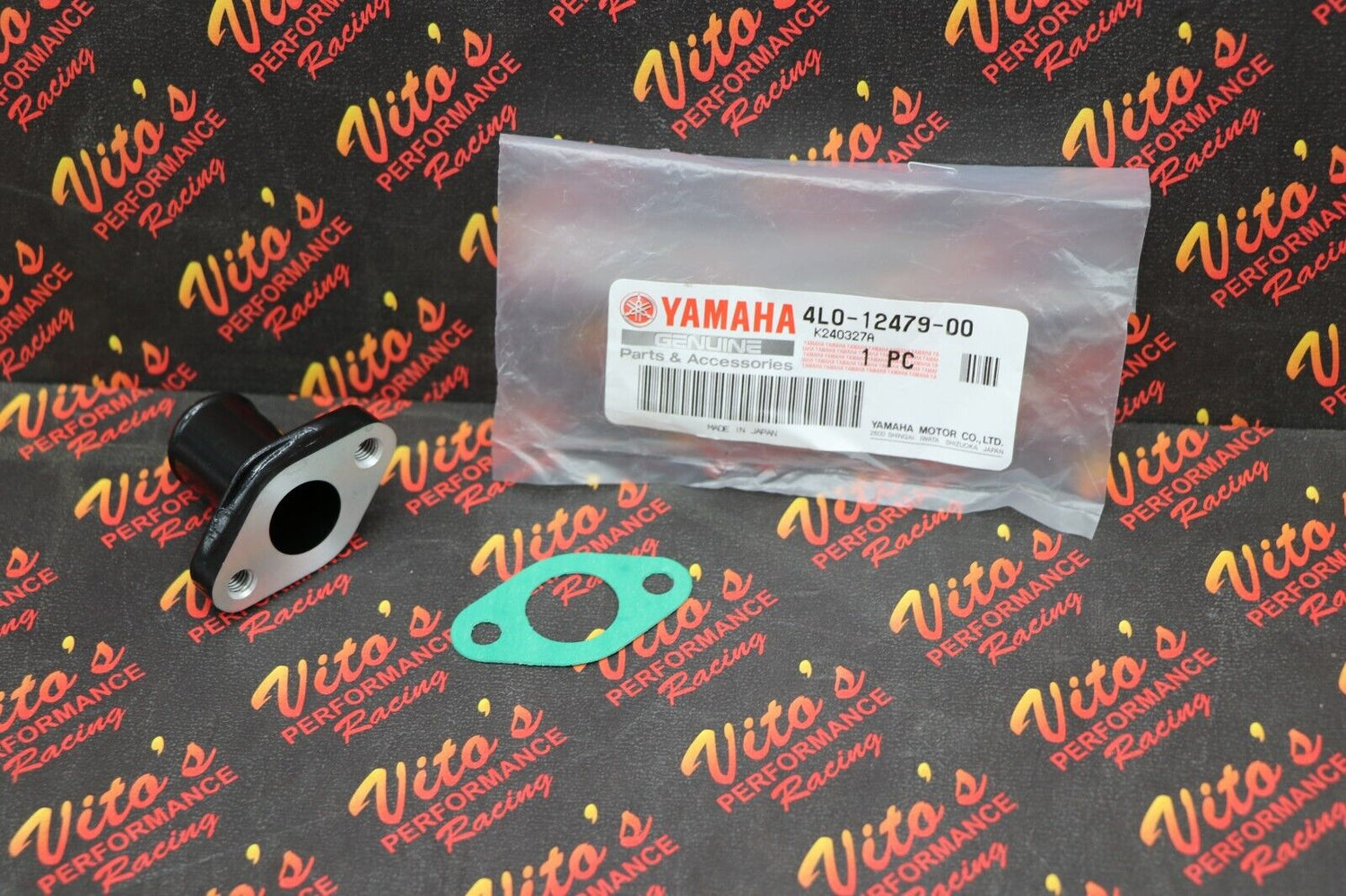 Head neck coolant hose fitting + gasket for OEM head Yamaha Banshee 1987-2006 1