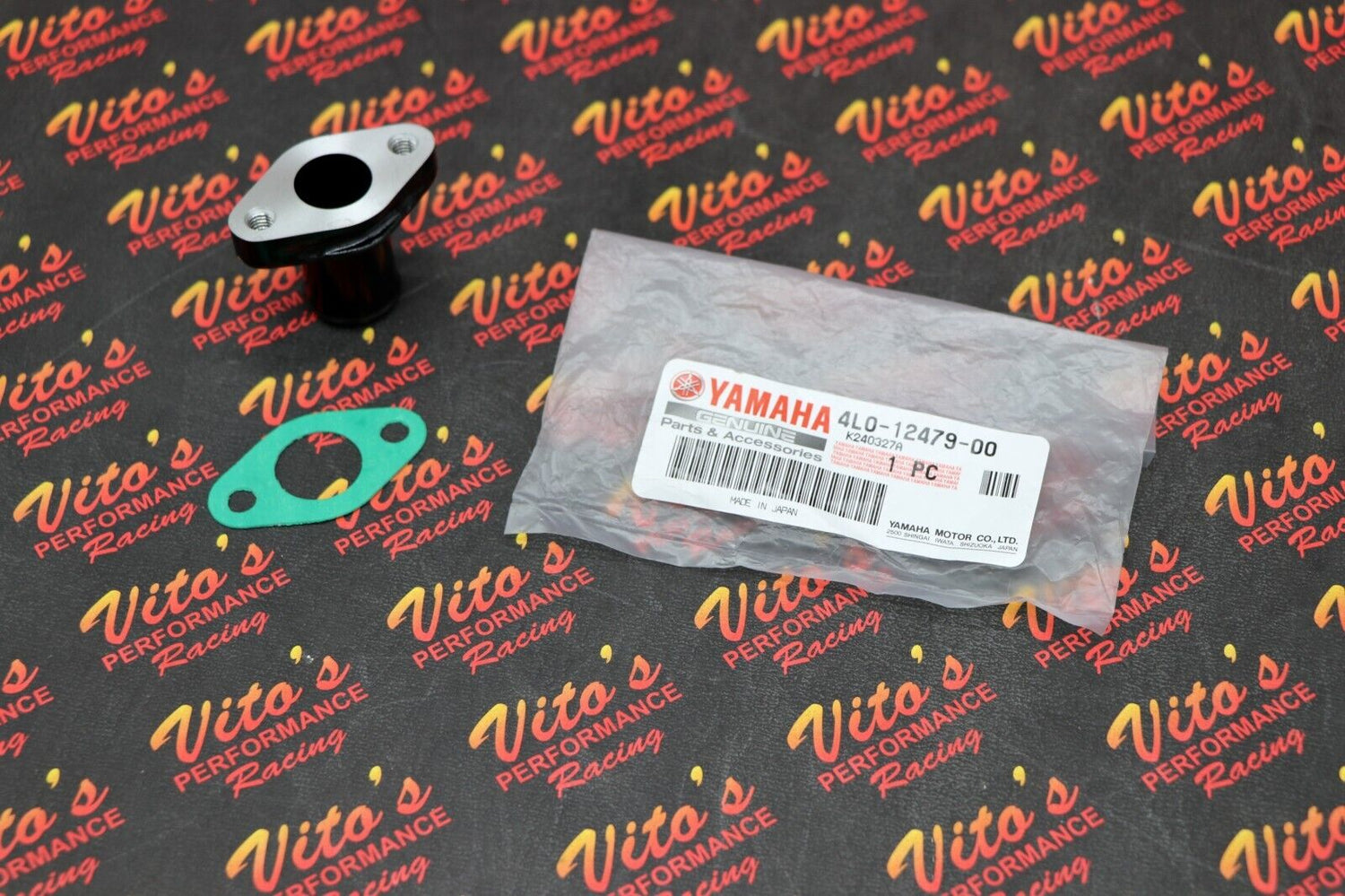 Head neck coolant hose fitting + gasket for OEM head Yamaha Banshee 1987-2006 2
