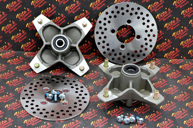 2 x NEW front hub kit + ROTOR + seals + bearings Yamaha Banshee Warrior Blaster 1