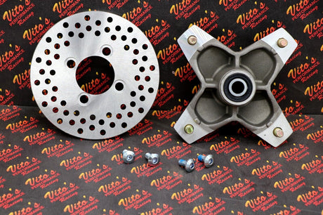2 x NEW front hub kit + ROTOR + seals + bearings Yamaha Banshee Warrior Blaster 4